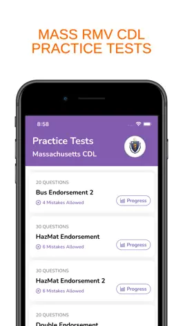 Game screenshot Massachusetts CDL Permit Prep mod apk