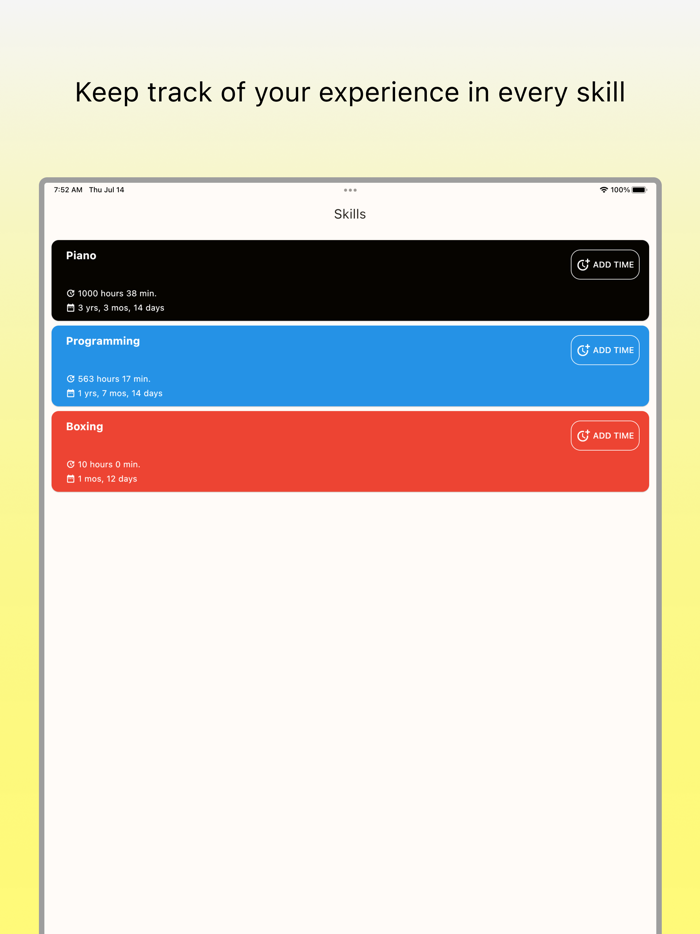 Mastery - Record of Experience