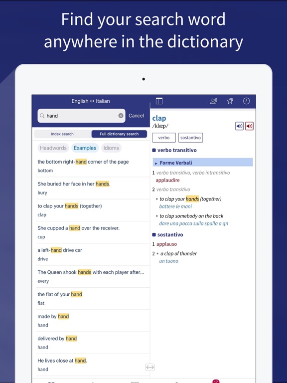 Dizionario Oxford Study iPad screenshot 6 - Reference app