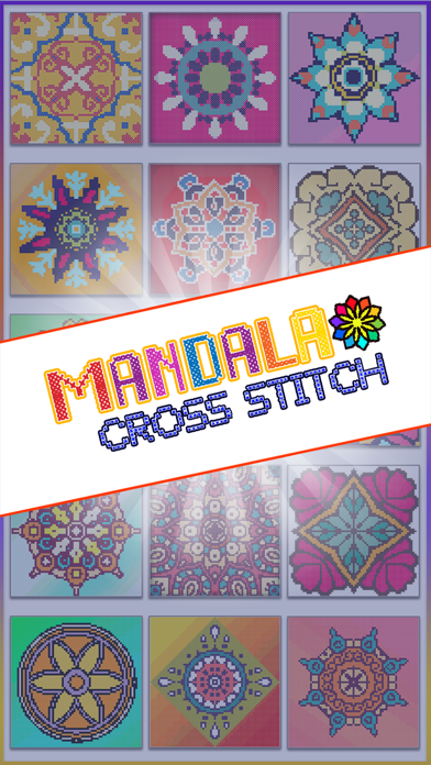 Screenshot #1 pour Mandala Cross Stitch Coloring