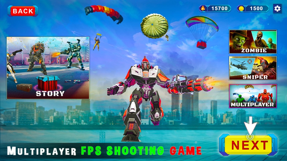 #5. Robots War FPS Shooting Games (iOS) 由: Malik Muhammad Waseem Akram