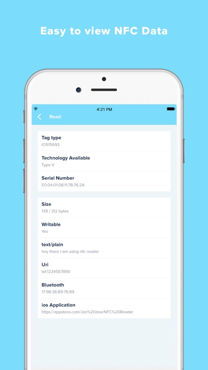 NFC Tag Writer & Reader