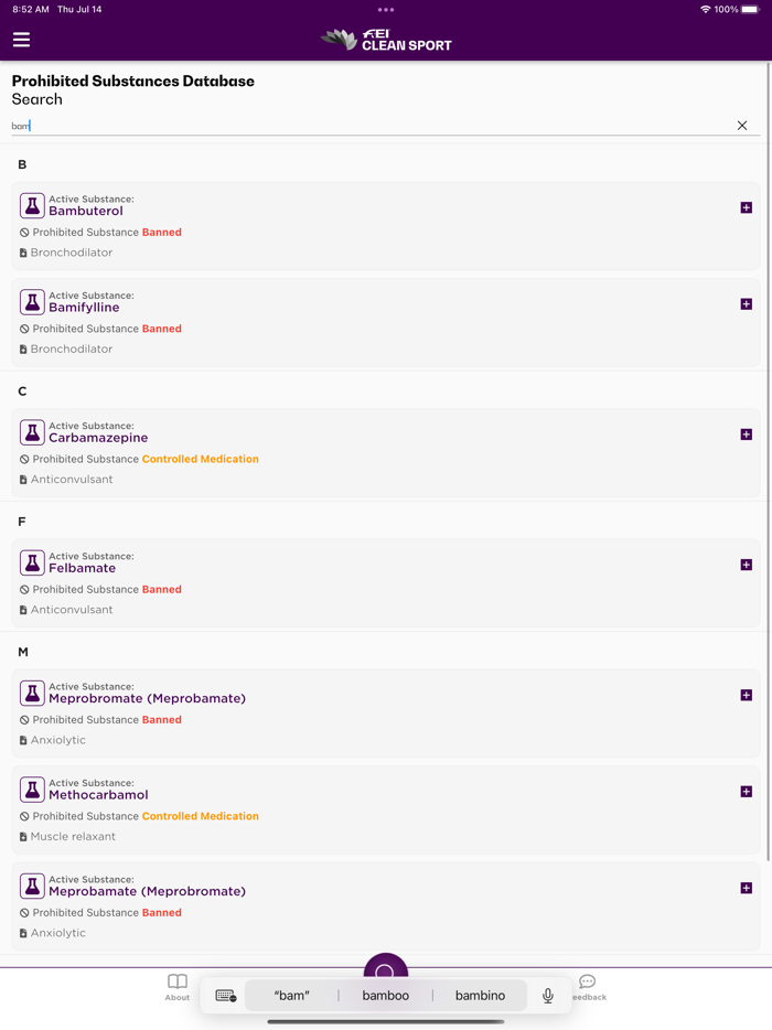 FEI CleanSport Database