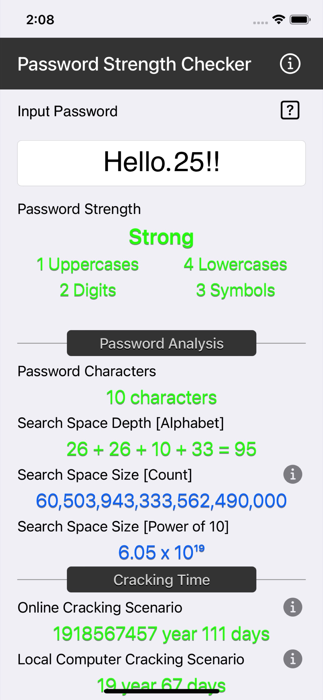 Password Strength Checker
