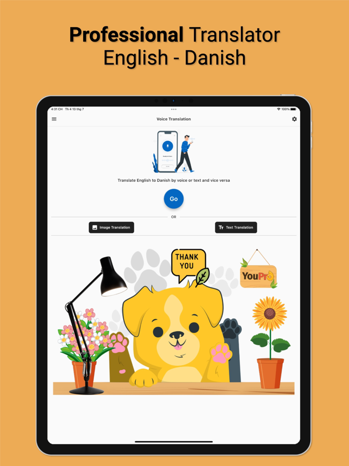 English to Danish App