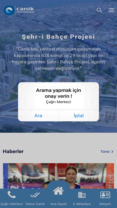 Canik Belediyesi Mobile Screenshot