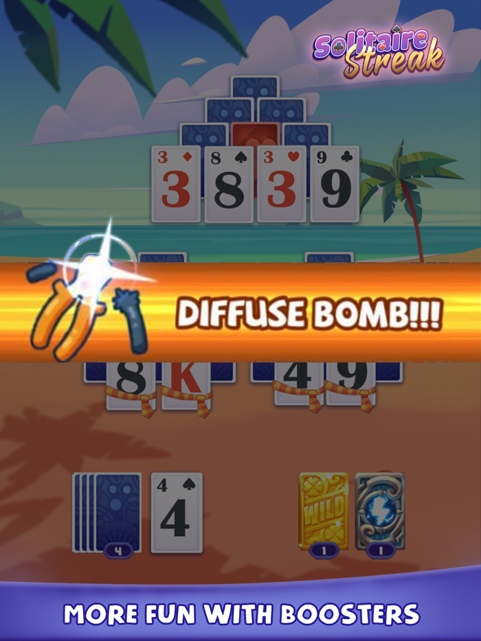 Solitaire Streak Tripeaks Card