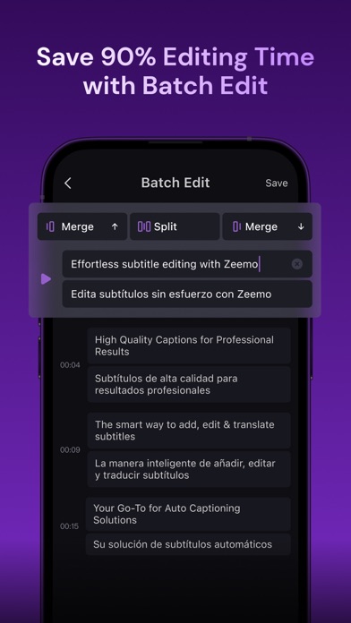 Zeemo: AI Captions & Subtitles Screenshot
