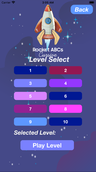 Rocket ABCs Cursive Screenshot