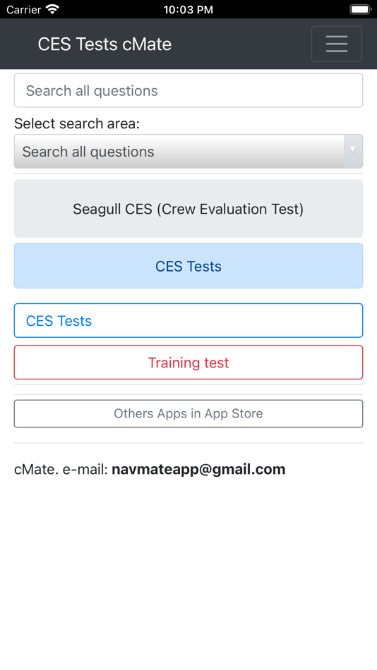 #1. CES Tests. cMate (iOS) 由: Maxim Lukyanenko