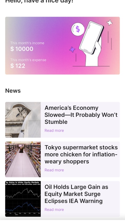 The Quatrix Finance app