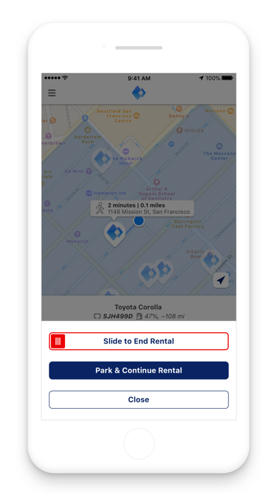 Ridecell Motorpool Screenshot