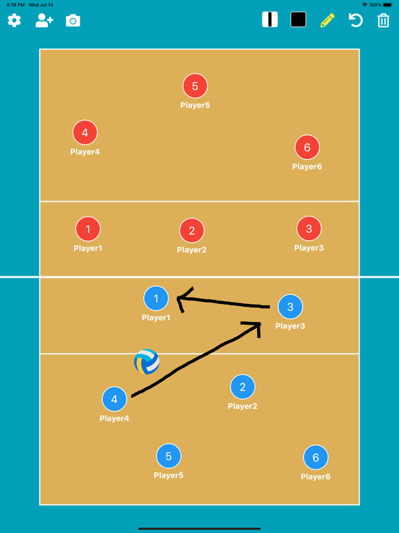 バレーボール作戦ボードのおすすめ画像2