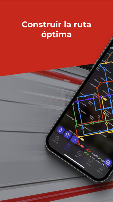 Metro mapa con guía de viaje