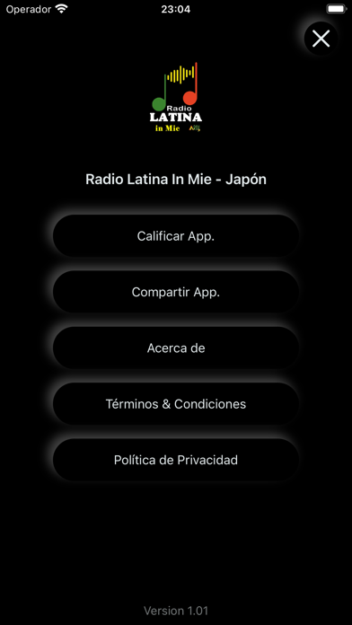Radio Latina in Mie Japón Screenshot