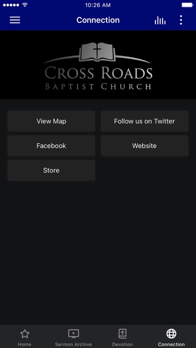 Cross Roads Baptist Church App Screenshot