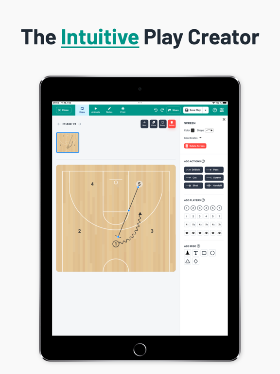 The Hoops Geek | Play Designer iPad screenshot 1 - Sports app