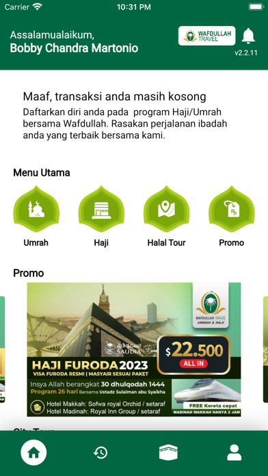 Wafdullah Travel Screenshot