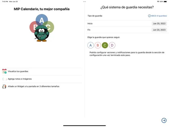 Captura de Pantalla 1 MIP Calendario iphone