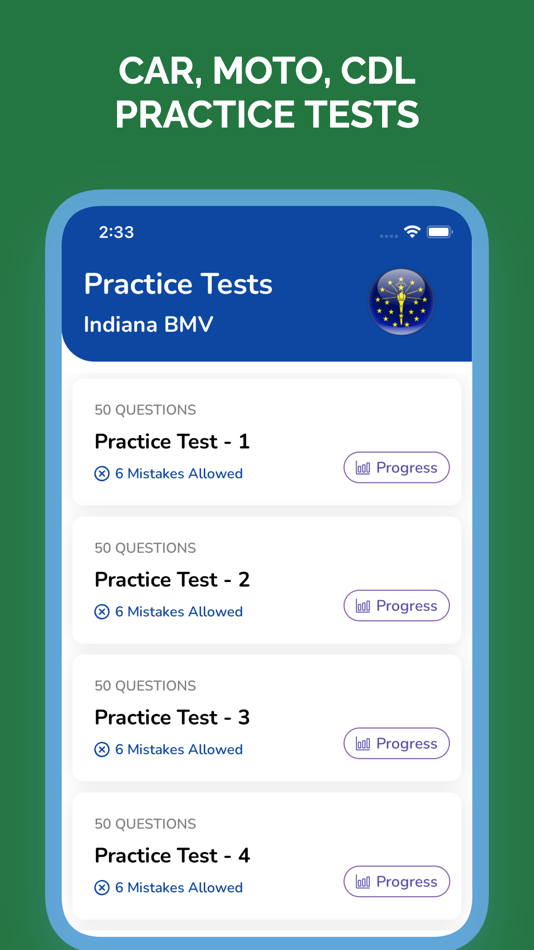 #1. Indiana IN BMV Permit Test (iOS) 게시자: Nilu Rathod