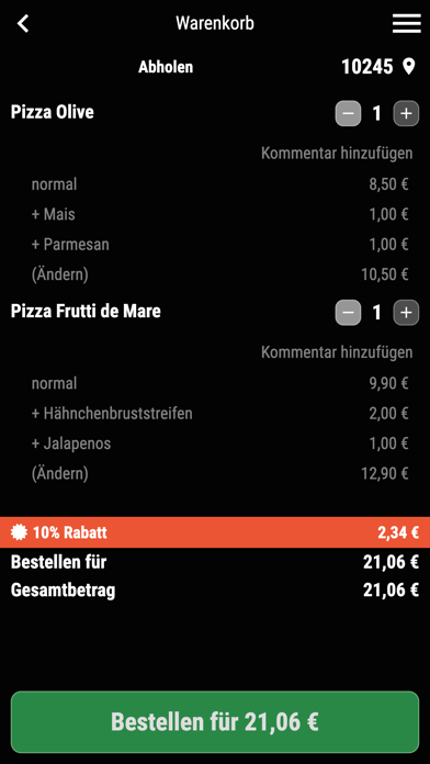 Pizza Berg 35 Screenshot