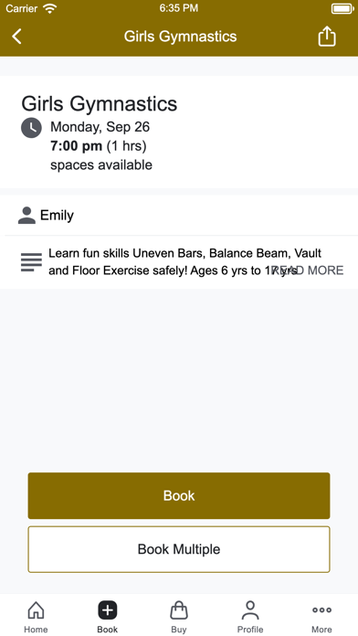 Olympian Fitness Center Screenshot