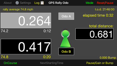Screenshot #2 pour GPS Rally Odometer