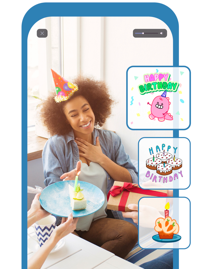 Happy Birthday Video Maker gif