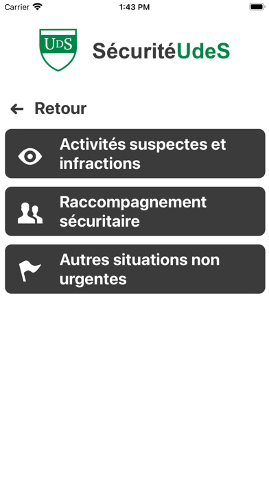 SécuritéUdeS Screenshot