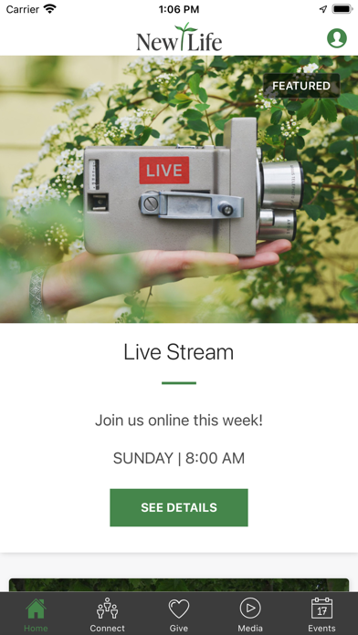 New Life Lutheran Church Screenshot