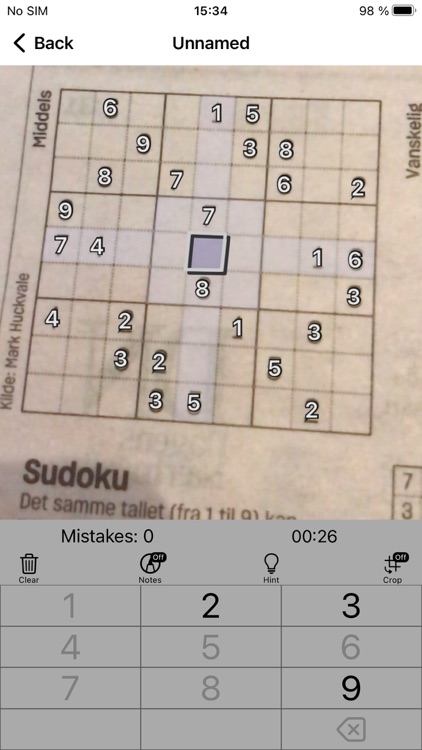 Sudoku Scanner and Solver