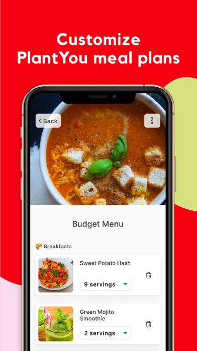 PlantYou: Vegan Meal Planner Screenshot