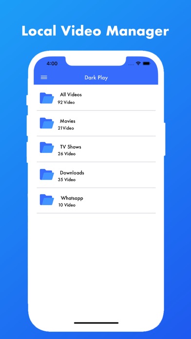 Dark Play - HD Video Player Screenshot
