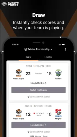 Game screenshot Wests Tigers hack