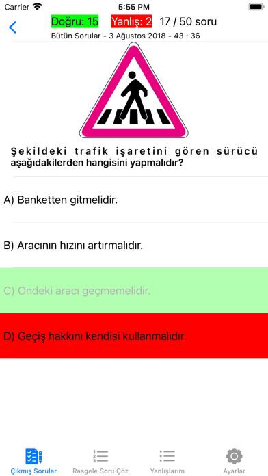 Ehliyet Sınavına Hazırlık Screenshot