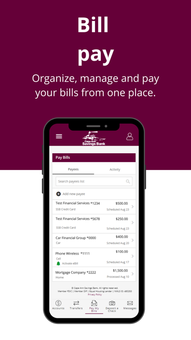 Cape Ann Savings Bank Mobile Screenshot