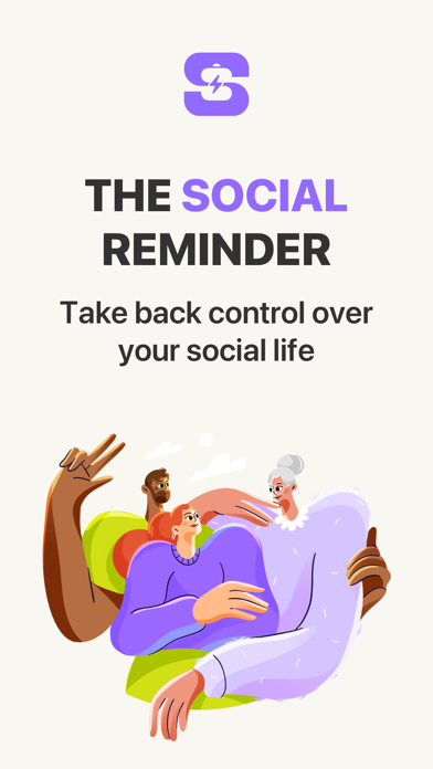 Socially - Friends Reminder Screenshot