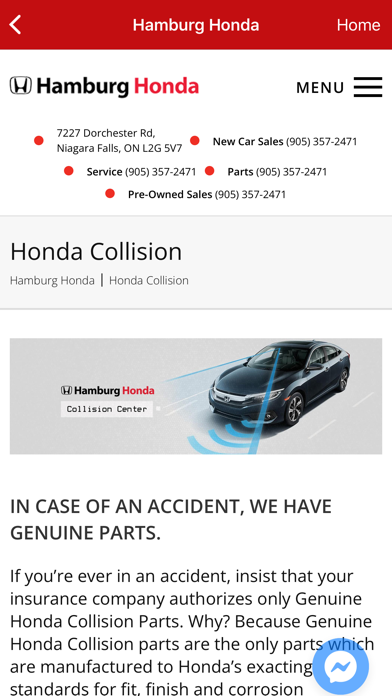 Hamburg Honda Screenshot