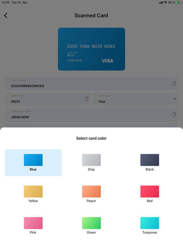 Credit Card Reader and Wallet