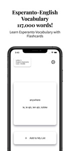 Esperanto Vocabulary screenshot #1 for iPhone