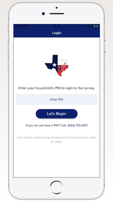 Texas Travel Survey Screenshot