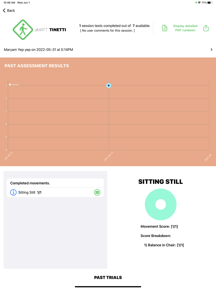 Mobility Assessment Tool