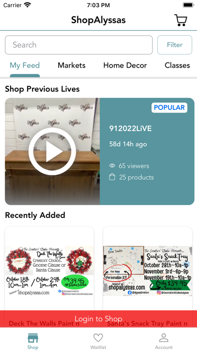 ShopAlyssas Screenshot