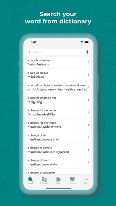 Thai Dictionary and Translator Screenshot