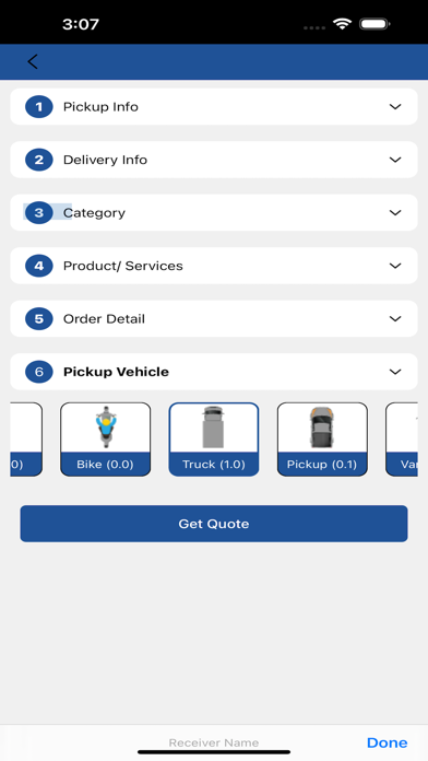 US Courier Service Screenshot