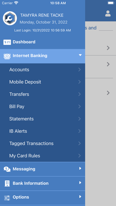 Mechanics Bank Mobile Screenshot