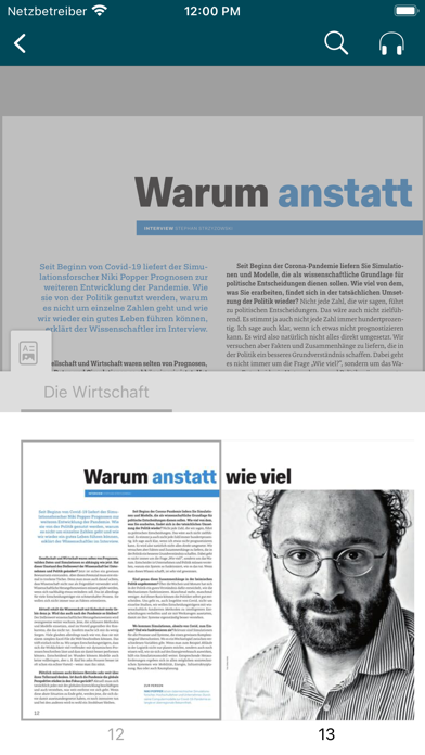 Wirtschaftsverlag ePaper Screenshot