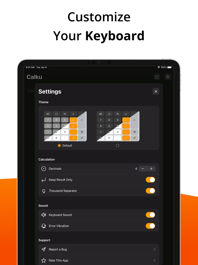 ‎Calculator Keyboard - Screenshot ng Calku