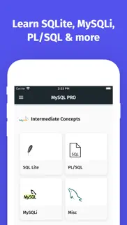 learn mysql database offline iphone screenshot 2