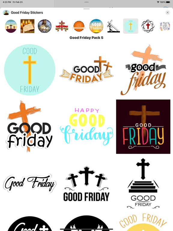 Screenshot #6 pour Animated Good Friday Stickers